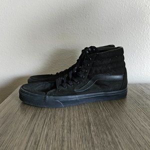 Men's Vans All Black Canvas SK8-HI